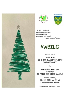 VABILO NA KONCERT 2025 OŠ ANICE ČERNEJEVE MAKOLE